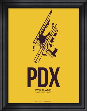 Framed PDX Portland 3 Print