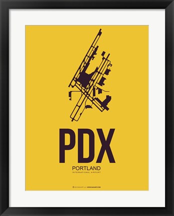 Framed PDX Portland 3 Print