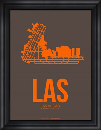 Framed LAS Las Vegas 1 Print