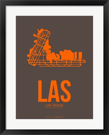 Framed LAS Las Vegas 1 Print