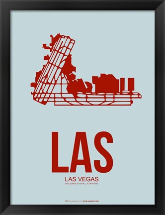 Framed LAS  Las Vegas 3 Print