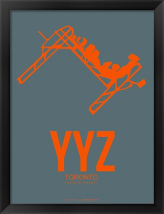 Framed YYZ Toronto 3 Print