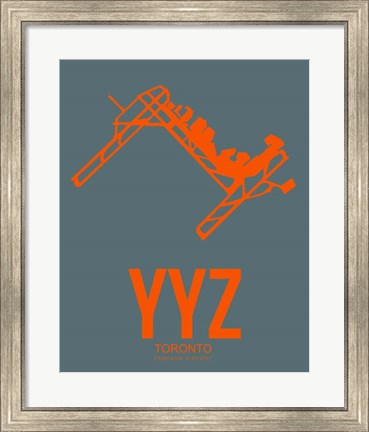 Framed YYZ Toronto 3 Print