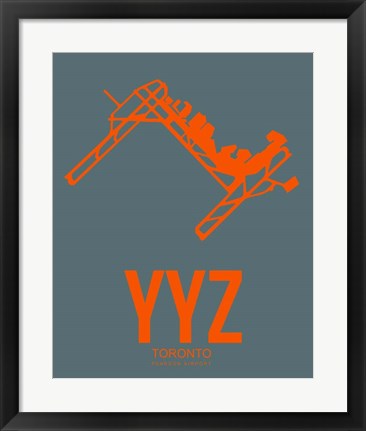Framed YYZ Toronto 3 Print