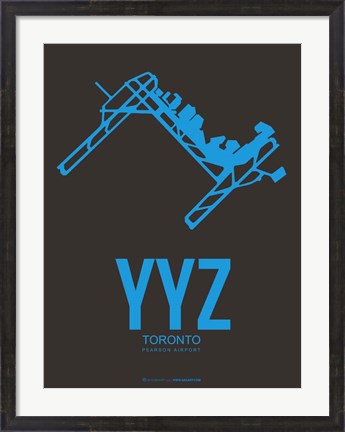Framed YYZ Toronto 1 Print