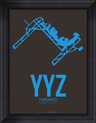 Framed YYZ Toronto 1 Print