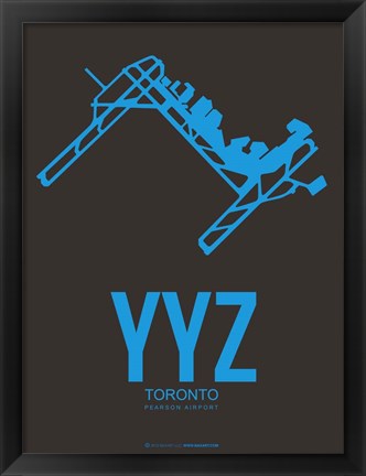 Framed YYZ Toronto 1 Print