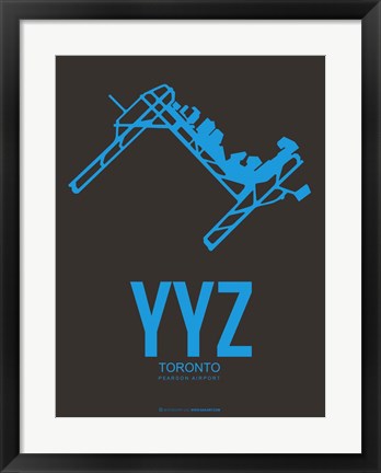 Framed YYZ Toronto 1 Print