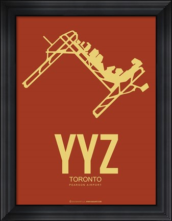 Framed YYZ Toronto 2 Print