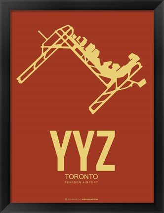Framed YYZ Toronto 2 Print
