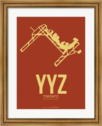 Framed YYZ Toronto 2 Print