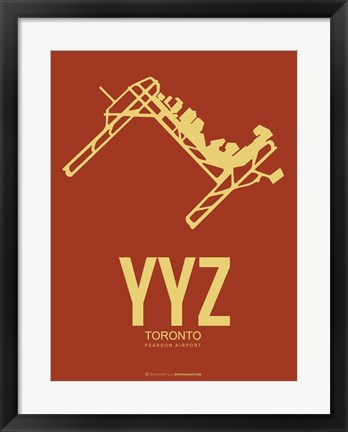 Framed YYZ Toronto 2 Print