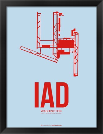 Framed IAD Washington 2 Print