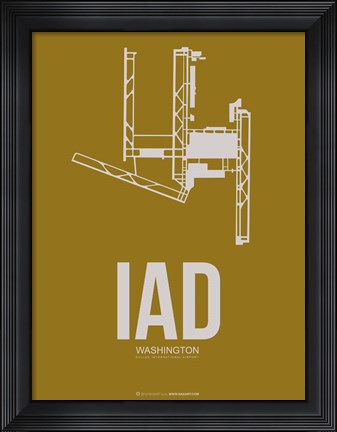 Framed IAD Washington 3 Print