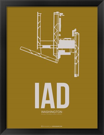 Framed IAD Washington 3 Print