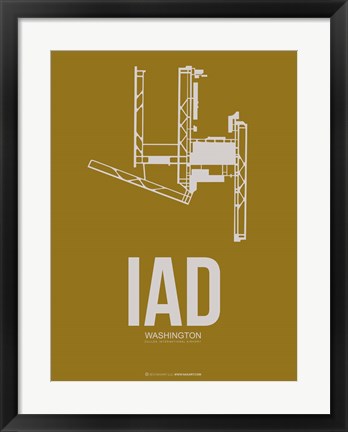 Framed IAD Washington 3 Print