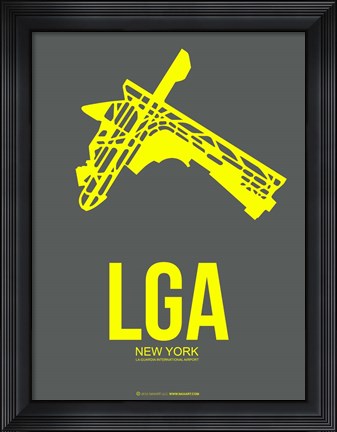 Framed LGA New York 1 Print