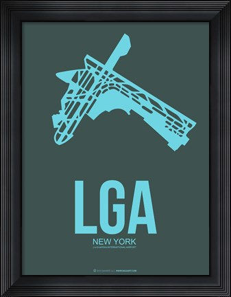 Framed LGA New York 3 Print