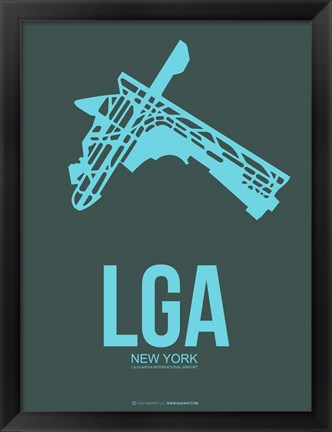 Framed LGA New York 3 Print