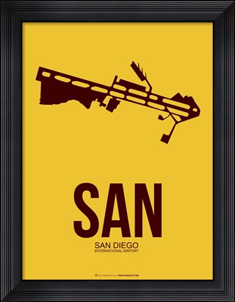 Framed SAN San Diego 1 Print