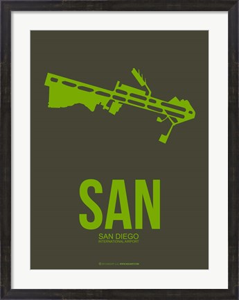 Framed SAN San Diego 2 Print