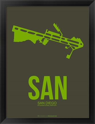 Framed SAN San Diego 2 Print