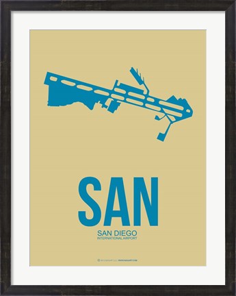 Framed SAN San Diego 3 Print