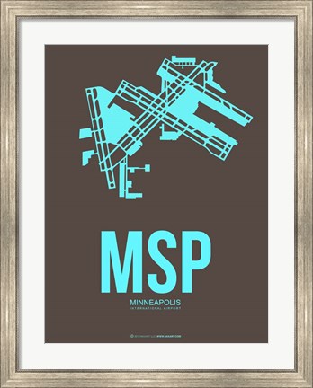Framed MSP Minneapolis 1 Print