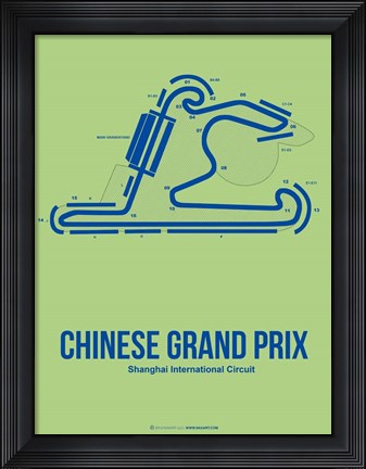 Framed Chinese Grand Prix 1 Print
