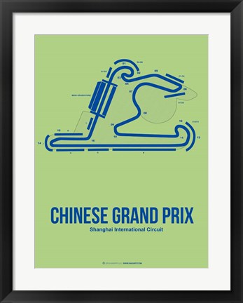 Framed Chinese Grand Prix 1 Print