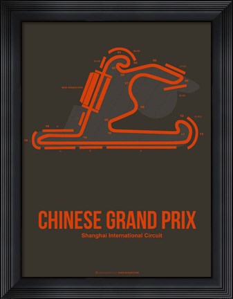 Framed Chinese Grand Prix 2 Print