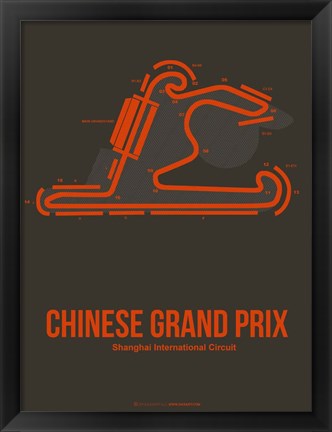 Framed Chinese Grand Prix 2 Print