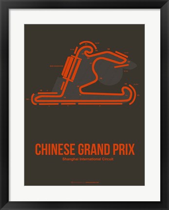 Framed Chinese Grand Prix 2 Print