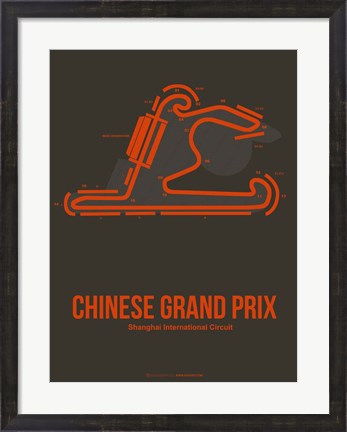 Framed Chinese Grand Prix 2 Print