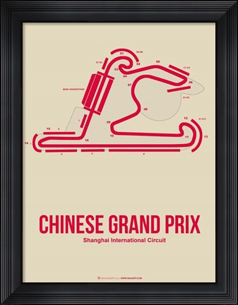 Framed Chinese Grand Prix 3 Print