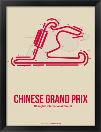 Framed Chinese Grand Prix 3 Print