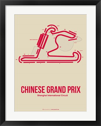 Framed Chinese Grand Prix 3 Print