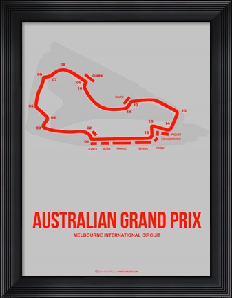 Framed Australian Grand Prix 1 Print