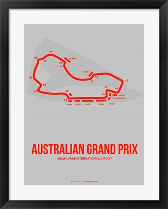 Framed Australian Grand Prix 1 Print