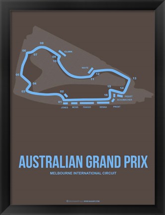 Framed Australian Grand Prix 2 Print