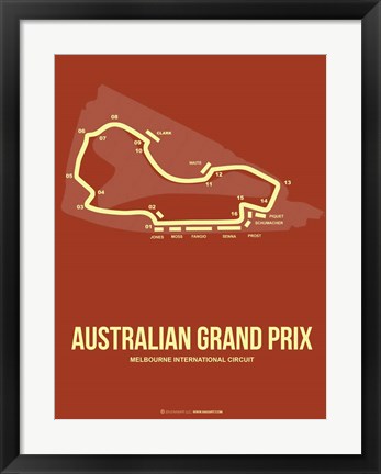 Framed Australian Grand Prix 3 Print