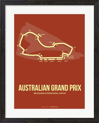 Framed Australian Grand Prix 3 Print