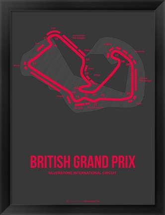 Framed British Grand Prix 2 Print