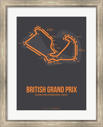 Framed British Grand Prix 3 Print