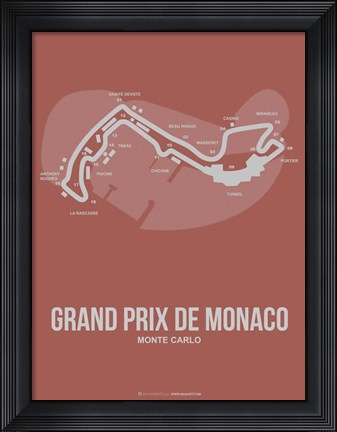 Framed Monaco Grand Prix 1 Print
