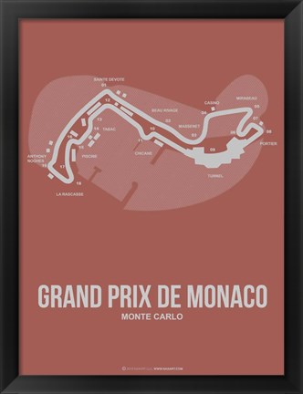 Framed Monaco Grand Prix 1 Print