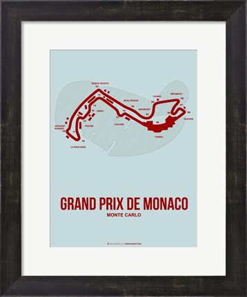 Framed Monaco Grand Prix 3 Print