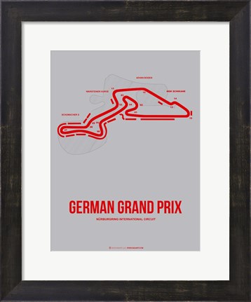Framed German Grand Prix 1 Print