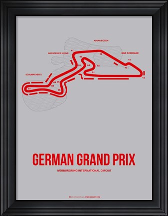 Framed German Grand Prix 1 Print