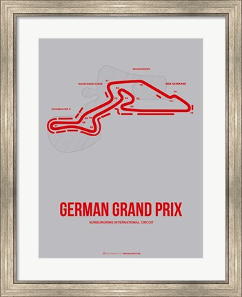 Framed German Grand Prix 1 Print
